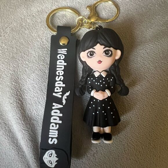 Wednesday Addams Character Keychain - Picture 1 of 5
